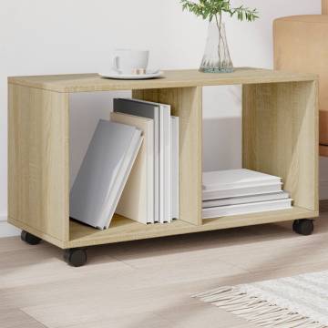 Rolling Cabinet Sonoma Oak - 72x33x42.5 cm | HipoMarket