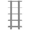 Stylish Grey Sonoma Book Cabinet & Room Divider - 80x30x160 cm