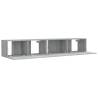 2 Piece TV Cabinet Set Grey Sonoma - Stylish & Functional