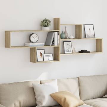 Sonoma Oak Wall Shelf - Stylish & Durable 167.5x18x68 cm