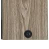 LED Bathroom Mirror Cabinet 89x14x62 cm - Oak Style