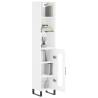 Stylish Highboard White 34.5x34x180 cm - Hipomarket UK