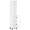 Stylish Highboard White 34.5x34x180 cm - Hipomarket UK