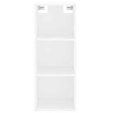 Stylish Highboard White 34.5x34x180 cm - Hipomarket UK