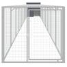 Chicken Cage with Run Anthracite - Durable Galvanised Steel