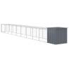 Chicken Cage with Run Anthracite - Durable Galvanised Steel