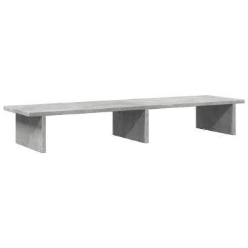 Stylish Concrete Grey Monitor Stand - Enhance Your Workspace