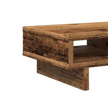 Monitor Stand Old Wood - Enhance Your Workspace Comfort