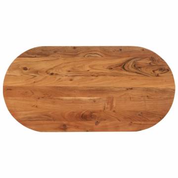 Oval Solid Acacia Wood Table Top 120x60 cm | HipoMarket