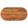  Table Top 120x60x2.5 cm Oval Solid Wood Acacia Colour acacia wood(natural) Size 120 x 60 cm Quantity in Package 1 Thickness 25 mm 