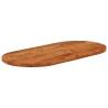 Oval Solid Acacia Wood Table Top 120x60 cm | HipoMarket