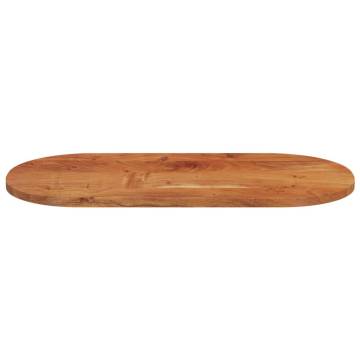 Oval Solid Acacia Wood Table Top 120x60 cm | HipoMarket