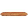 Oval Solid Acacia Wood Table Top 120x60 cm | HipoMarket