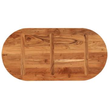 Oval Solid Acacia Wood Table Top 120x60 cm | HipoMarket