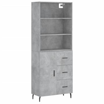 Highboard Concrete Grey | Stylish Storage Solution