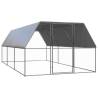  Chicken Cage 3x6x2 m Galvanised Steel Colour silver and grey Size 3 x 6 x 2 m Model with fully-covered roof 