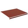 Orange & Brown Replacement Awning Fabric 4x3.5m | HiPoMarket