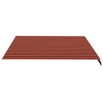 Orange & Brown Replacement Awning Fabric 4x3.5m | HiPoMarket