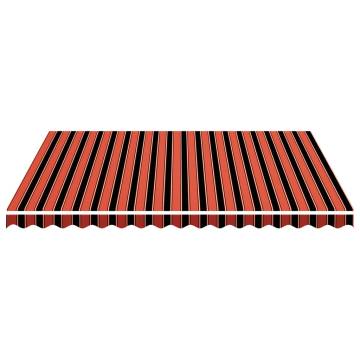 Orange & Brown Replacement Awning Fabric 4x3.5m | HiPoMarket