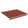 Orange & Brown Replacement Awning Fabric 4x3.5m | HiPoMarket