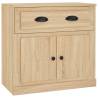 Sideboards Set of 2 - Sonoma Oak Engineered Wood | Hipo Market