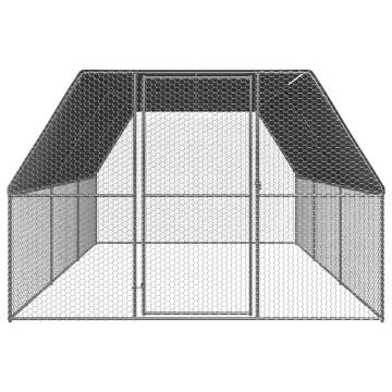 Chicken Cage 3x6x2 m Galvanised Steel - Durable Enclosure