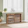  Radiator Cover Old Wood 149x20x82 cm Engineered Wood Colour old wood Size 149 x 20 x 82 cm Quantity in Package 1 Design horizontal slats 