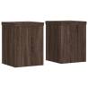 Plant Stands 2 pcs Brown Oak - Engineered Wood | HipoMarket