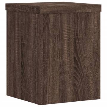 Plant Stands 2 pcs Brown Oak - Engineered Wood | HipoMarket