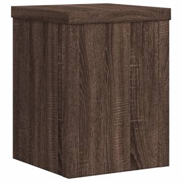 Plant Stands 2 pcs Brown Oak - Engineered Wood | HipoMarket