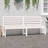 Classic White Garden Bench - 201.5 cm Solid Pine Wood