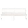 Classic White Garden Bench - 201.5 cm Solid Pine Wood