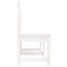 Classic White Garden Bench - 201.5 cm Solid Pine Wood