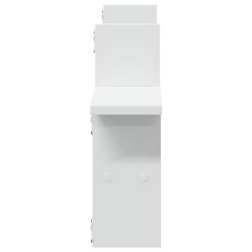 Stylish White Wall Shelves - 2 pcs | 38x12x38 cm | Hipomarket