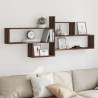  Wall Shelf Brown Oak 167.5x18x68 cm Engineered Wood Colour brown oak Quantity in Package 1 Number of Pieces 