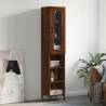 Highboard Brown Oak 34.5x34x180 cm Engineered Wood Colour brown oak Quantity in Package 1 Model 3 shelves 