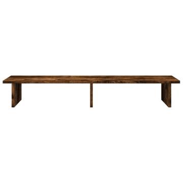 Monitor Stand Smoked Oak - Stylish & Practical - HipoMarket