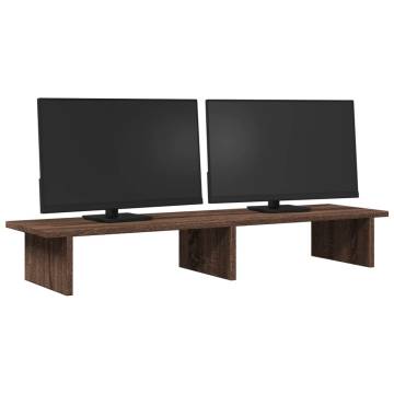 Monitor Stand Brown Oak - Durable & Stylish | HipoMarket