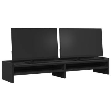 Monitor Stand Black 100x24x16 cm | Ergonomic & Durable