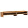 Monitor Stand Old Wood - Ergonomic Design for Workspace