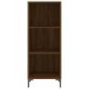 Stylish Highboard in Brown Oak - Engineered Wood Storage