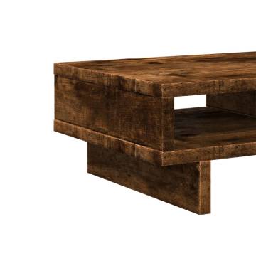 Monitor Stand Smoked Oak - 50x27x15 cm | Hipomarket UK