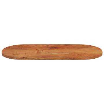 Oval Solid Wood Acacia Table Top - 80x40x2.5 cm