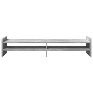 Monitor Stand Concrete Grey - Stylish & Durable | HipoMarket