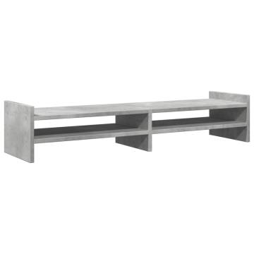 Monitor Stand Concrete Grey - Stylish & Durable | HipoMarket