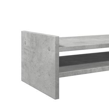 Monitor Stand Concrete Grey - Stylish & Durable | HipoMarket