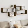 Wall Shelf Smoked Oak 167.5x18x68 cm - Stylish Storage Solution