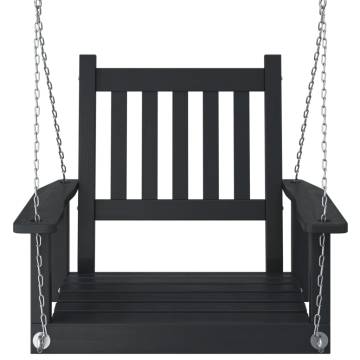 Garden Swing Chair with Metal Chains - Solid Fir Wood