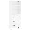 Elegant Highboard in White - 69.5x34x180 cm | HipoMarket