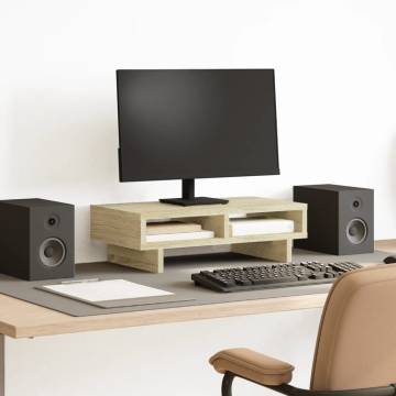 Monitor Stand Sonoma Oak - Enhance Your Workspace | HiPoMarket